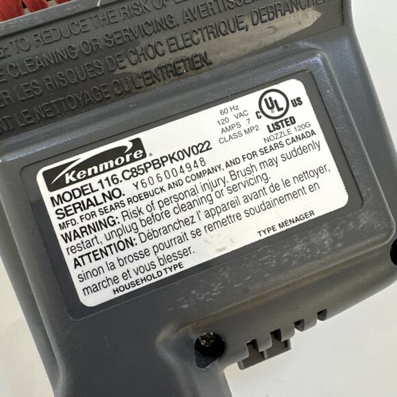 Kenmore 116 Progressive Canister Pet Powermate Jr Nozzle Stair Tool Attachment - Picture 3 of 9